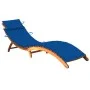 Tumbona de jardín con cojín madera maciza de acacia de , Tumbonas - Ref: Foro24-3061582, Precio: 185,32 €, Descuento: %