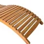 Garden lounger with solid acacia wood cushion by , Loungers - Ref: Foro24-3061577, Price: 178,84 €, Discount: %
