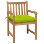 Gartenstühle 2 Stück Teakholz und hellgrüne Kissen von , Gartenstühle - Ref: Foro24-3062756, Preis: 314,58 €, Rabatt: %