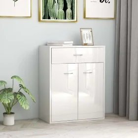 Glossy white plywood sideboard 60x30x75 cm by vidaXL, Sideboards - Ref: Foro24-800717, Price: 86,15 €, Discount: %
