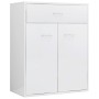 Aparador de madera contrachapada blanco brillante 60x30x75 cm de vidaXL, Aparadores - Ref: Foro24-800717, Precio: 91,32 €, De...