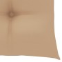 Schaukelstuhl aus massivem Teakholz mit beigem Kissen von , Gartenstühle - Ref: Foro24-3062775, Preis: 162,81 €, Rabatt: %