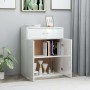 Hochglanzweißes Sperrholz-Sideboard 60x30x75 cm von vidaXL, Sideboards - Ref: Foro24-800717, Preis: 87,76 €, Rabatt: %