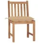 Gartenstühle 2 Einheiten aus massivem Teakholz mit Kissen von , Gartenstühle - Ref: Foro24-3062934, Preis: 231,21 €, Rabatt: %