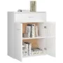 Hochglanzweißes Sperrholz-Sideboard 60x30x75 cm von vidaXL, Sideboards - Ref: Foro24-800717, Preis: 87,76 €, Rabatt: %