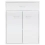 Hochglanzweißes Sperrholz-Sideboard 60x30x75 cm von vidaXL, Sideboards - Ref: Foro24-800717, Preis: 87,76 €, Rabatt: %