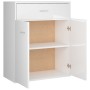 Hochglanzweißes Sperrholz-Sideboard 60x30x75 cm von vidaXL, Sideboards - Ref: Foro24-800717, Preis: 87,76 €, Rabatt: %