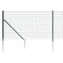 Cerca de alambre con pinchos de anclaje verde 1,1x25 m de , Paneles de vallas - Ref: Foro24-154106, Precio: 222,65 €, Descuen...