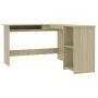 L-förmiger Schreibtisch aus Eichensperrholz, 120 x 140 x 75 cm von vidaXL, Schreibtische - Ref: Foro24-800750, Preis: 124,62 ...