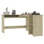 L-förmiger Schreibtisch aus Eichensperrholz, 120 x 140 x 75 cm von vidaXL, Schreibtische - Ref: Foro24-800750, Preis: 124,62 ...