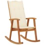 Schaukelstuhl mit Kissen aus massivem Akazienholz von , Gartenstühle - Ref: Foro24-3064181, Preis: 208,24 €, Rabatt: %