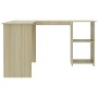 L-förmiger Schreibtisch aus Eichensperrholz, 120 x 140 x 75 cm von vidaXL, Schreibtische - Ref: Foro24-800750, Preis: 126,81 ...