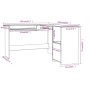 L-förmiger Schreibtisch aus Eichensperrholz, 120 x 140 x 75 cm von vidaXL, Schreibtische - Ref: Foro24-800750, Preis: 126,81 ...