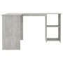 L-förmiger Schreibtisch Sperrholz grauer Beton 120x140x75 cm von vidaXL, Schreibtische - Ref: Foro24-800751, Preis: 111,57 €,...