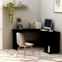 Escritorio forma de L madera contrachapada negro 120x140x75 cm de vidaXL, Escritorios - Ref: Foro24-800748, Precio: 118,52 €,...