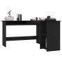 L-förmiger Schreibtisch aus schwarzem Sperrholz, 120 x 140 x 75 cm von vidaXL, Schreibtische - Ref: Foro24-800748, Preis: 124...