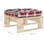 Otomana de jardín de palets madera de pino impregnada de , Sofás modulares de exterior - Ref: Foro24-3066469, Precio: 60,50 €...