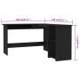 L-förmiger Schreibtisch aus schwarzem Sperrholz, 120 x 140 x 75 cm von vidaXL, Schreibtische - Ref: Foro24-800748, Preis: 124...