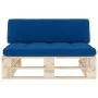 Central sofa made of pallets for impregnated pine wood garden by , Modular outdoor sofas - Ref: Foro24-3066538, Price: 112,06...