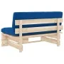 Central sofa made of pallets for impregnated pine wood garden by , Modular outdoor sofas - Ref: Foro24-3066538, Price: 112,06...