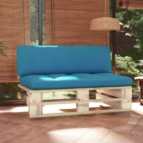 Central sofa made of pallets for impregnated pine wood garden by , Modular outdoor sofas - Ref: Foro24-3066533, Price: 116,39...