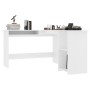 Escritorio forma de L madera contrachapada blanco 120x140x75 cm de vidaXL, Escritorios - Ref: Foro24-800747, Precio: 128,70 €...