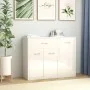Hochglanzweißes Sperrholz-Sideboard 88x30x70 cm von vidaXL, Sideboards - Ref: Foro24-800681, Preis: 100,51 €, Rabatt: %