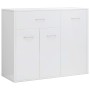 Glossy white plywood sideboard 88x30x70 cm by vidaXL, Sideboards - Ref: Foro24-800681, Price: 108,72 €, Discount: %