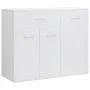 Hochglanzweißes Sperrholz-Sideboard 88x30x70 cm von vidaXL, Sideboards - Ref: Foro24-800681, Preis: 100,51 €, Rabatt: %