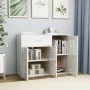 Hochglanzweißes Sperrholz-Sideboard 88x30x70 cm von vidaXL, Sideboards - Ref: Foro24-800681, Preis: 100,51 €, Rabatt: %