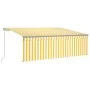 Toldo manual retráctil con persiana y LED amarillo blanco 4x3 m de , Toldos - Ref: Foro24-3069423, Precio: 354,65 €, Descuent...
