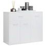 Glossy white plywood sideboard 88x30x70 cm by vidaXL, Sideboards - Ref: Foro24-800681, Price: 108,72 €, Discount: %