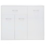 Glossy white plywood sideboard 88x30x70 cm by vidaXL, Sideboards - Ref: Foro24-800681, Price: 108,72 €, Discount: %