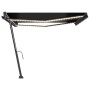 Toldo retráctil manual con LED gris antracita 400x300 cm de , Toldos - Ref: Foro24-3069744, Precio: 447,91 €, Descuento: %