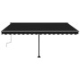 Toldo retráctil manual con LED gris antracita 400x300 cm de , Toldos - Ref: Foro24-3069744, Precio: 447,91 €, Descuento: %