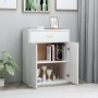 Aparador de madera contrachapada blanco 60x30x75 cm de vidaXL, Aparadores - Ref: Foro24-800711, Precio: 76,46 €, Descuento: %