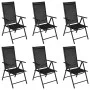 Juego de comedor para jardín de 7 piezas aluminio negro de , Conjuntos de jardín - Ref: Foro24-3070635, Precio: 428,68 €, Des...