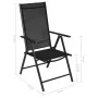 Juego de comedor para jardín de 7 piezas aluminio negro de , Conjuntos de jardín - Ref: Foro24-3070635, Precio: 428,68 €, Des...