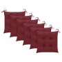 Garden chairs 6 units solid teak wood with cushions by , Garden chairs - Ref: Foro24-3073139, Price: 707,77 €, Discount: %