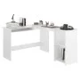 L-förmiger Schreibtisch Sperrholz weiß glänzend 120x140x75 cm von vidaXL, Schreibtische - Ref: Foro24-800753, Preis: 131,50 €...