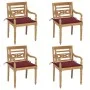 Batavia chairs 4 units solid teak wood with cushions by , Garden chairs - Ref: Foro24-3073304, Price: 487,70 €, Discount: %