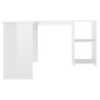 L-förmiger Schreibtisch Sperrholz weiß glänzend 120x140x75 cm von vidaXL, Schreibtische - Ref: Foro24-800753, Preis: 133,79 €...