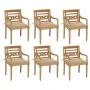 Batavia chairs 6 units solid teak wood with cushions by , Garden chairs - Ref: Foro24-3073325, Price: 766,75 €, Discount: %