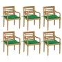 Batavia chairs 6 units solid teak wood with cushions by , Garden chairs - Ref: Foro24-3073327, Price: 729,22 €, Discount: %