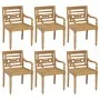 Batavia chairs 6 units solid teak wood with cushions by , Garden chairs - Ref: Foro24-3073327, Price: 729,22 €, Discount: %