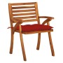 Gartenstühle 8 Stück aus massivem Teakholz mit Kissen von , Gartenstühle - Ref: Foro24-3075222, Preis: 768,66 €, Rabatt: %