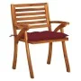 Garden chairs with cushions 4 units solid acacia wood by , Garden chairs - Ref: Foro24-3075198, Price: 411,73 €, Discount: %