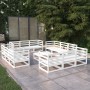 13-teiliges Gartenlounge-Set aus weißem massivem Kiefernholz von , Gartensets - Ref: Foro24-3075295, Preis: 779,16 €, Rabatt: %