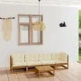 5-piece garden furniture set with solid pine wood cushions by , Garden sets - Ref: Foro24-3076417, Price: 507,16 €, Discount: %