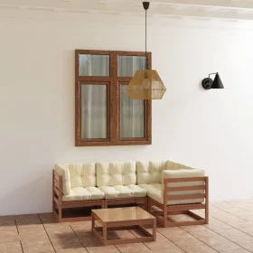 5-piece garden furniture set with solid pine wood cushions by , Garden sets - Ref: Foro24-3076602, Price: 456,30 €, Discount: %
